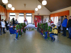 Palmsontag in St. Crescentius - Beginn der Heiligen Woche (Foto: Karl-Franz Thiede)